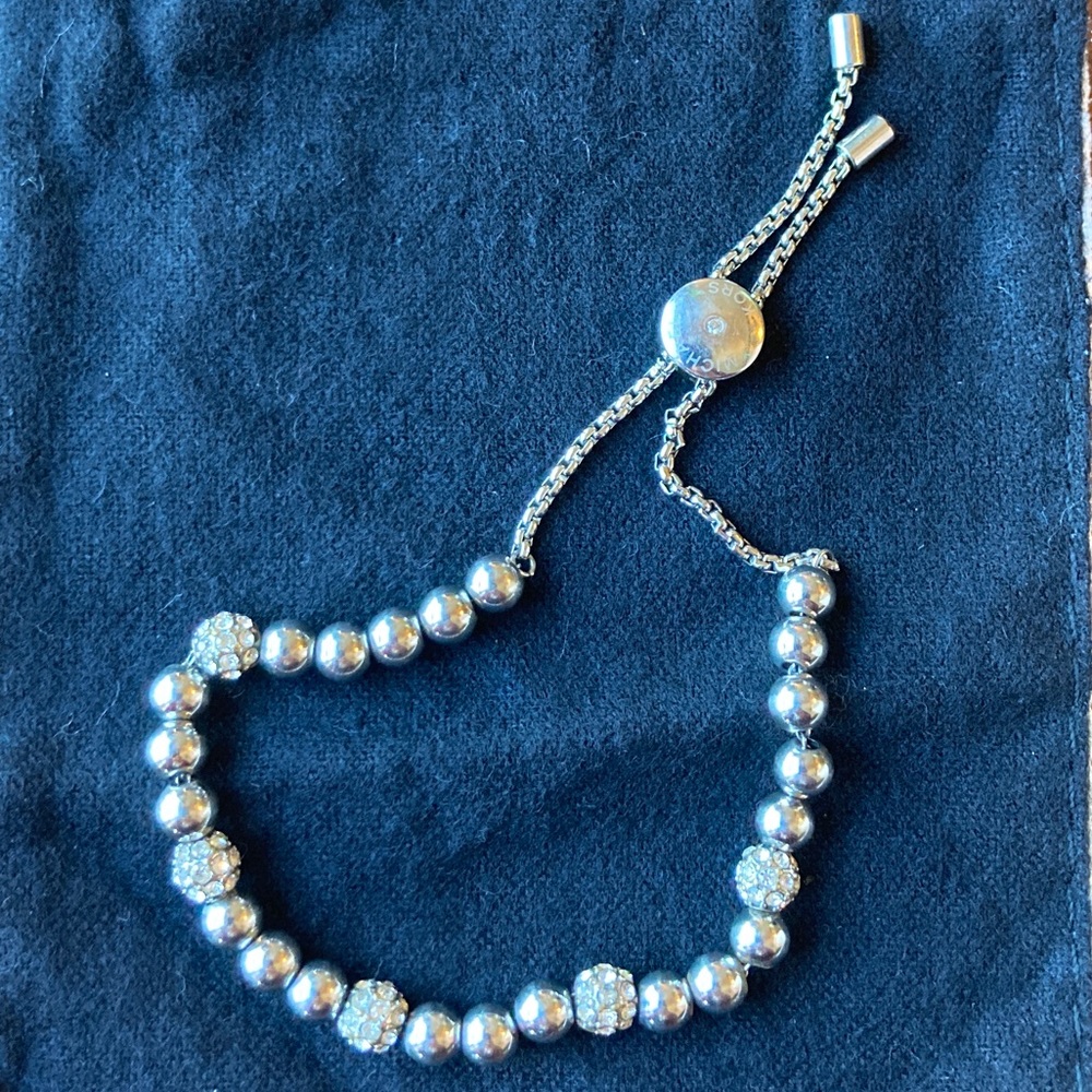 Michael Kors Sterling Silver ball pearl bracelet